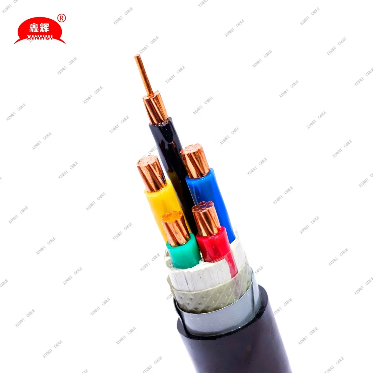 Kabel listrik bawah tanah, kabel daya listrik bawah tanah tegangan rendah 0.6/1kv 4 Core 25mm 35mm 50mm 70mm 95mm