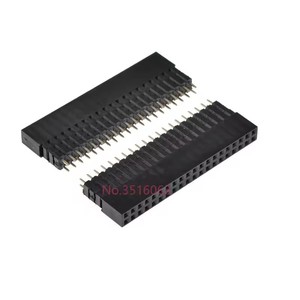 2*20 Three-layer heightened 2.54mm <strong>GPIO</strong> heightened female <strong>header</strong>, suitable for <strong>Raspberry</strong> <strong>Pi</strong> 3B 3B+ 4B