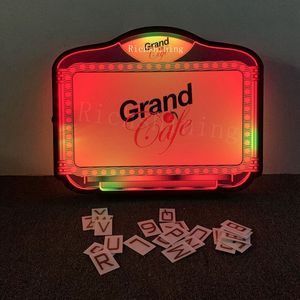 LED Board Sign mit Acryl flasche Presenter RGB Farbdisplay Partys Ostern Halloween Weihnachten Message Board App-Programm - Product Image 6