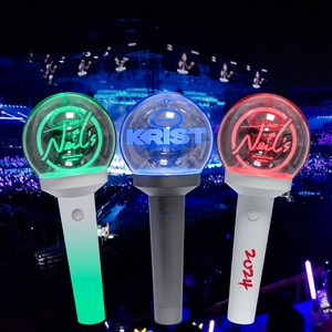 OEM bts spor toplantı Idol Cheer Prop 15 renk değişen konser parlayan akrilik topu sopa uzaktan kumanda el feneri sopa - Product Image 1