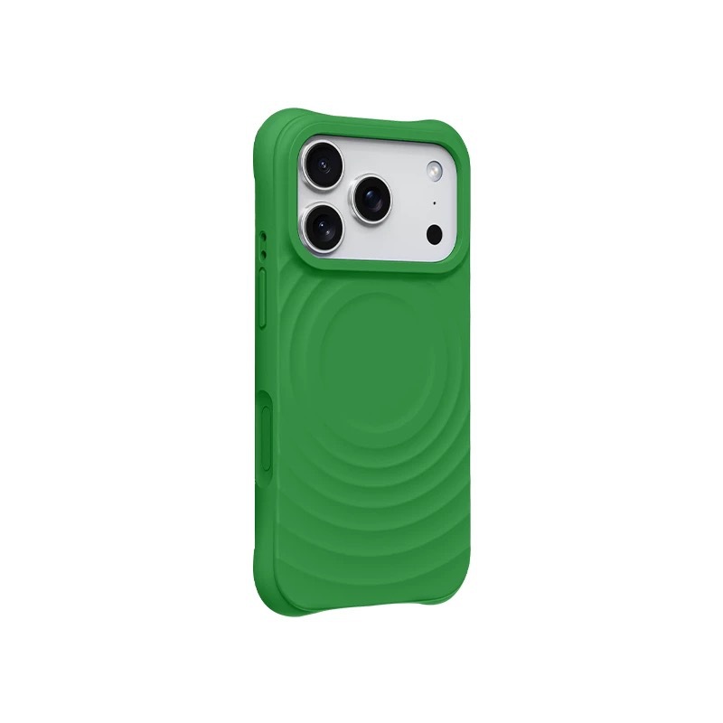 Silicone liquido ondulato con assorbimento magnetico, verde tengman