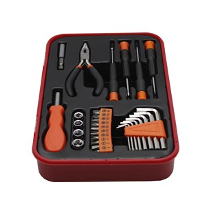 Juego de Herramientas de Mano Portátil para Reparación del Hogar, Caja Transparente, Destornillador de Precisión, Llave Hey, Gran Oferta, 29 Unidades - Product Image 2