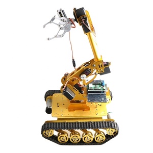 8 Freiheits grade Roboterarm stoß dämpfendes Tank chassis TS100 greifen und handhaben mobile Roboter plattform für Arduino