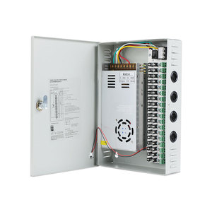 KICO 12V 5A 4チャンネル屋外電気CCTV電源配電ボックス200W 60Hz複数出力タイプ110V/240V入力 - Product Image 2