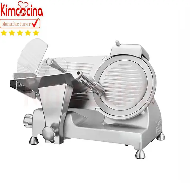 Moedor de carne comercial, 10 ''lâmina elétrica deli barbeador cortador de comida 240w 0-12mm