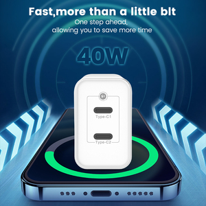 ユニバーサル電話40W充電器急速充電QC3.0USB電源アダプターiPhone用LEDディスプレイ充電器SamsungHuawei Xiaomi - Product Image 3