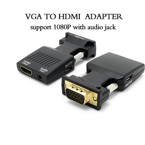 コンピューター、ラップトップ、プロジェクター用のオーディオHDTV1080pビデオドングルアダプターを備えたVGA-HDTVアダプターコンバーター - Product Image 3