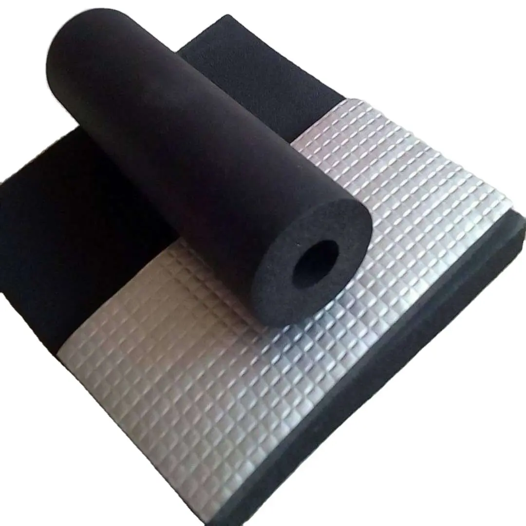 Made in China impermeabile resistenza al calore isolamento termico tubo di schiuma di gomma condensa tubo di scarico
