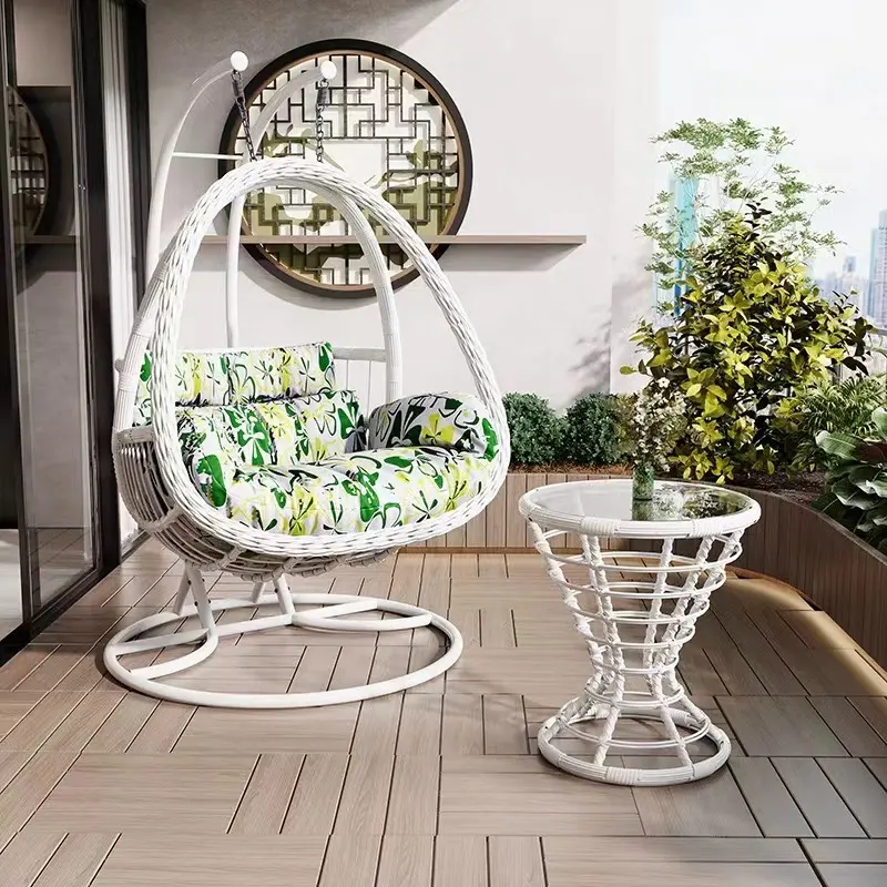 XY Meilleure balançoire en rotin pour adulte pliable détachable pour jardin extérieur Patio Meubles d'extérieur Chine