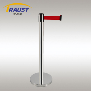 2 metre 3m 5m kuyruk kontrol direkleri geri çekilebilir kemer bariyer post, hat kontrol sonrası bariyer stanchion - Product Image 2