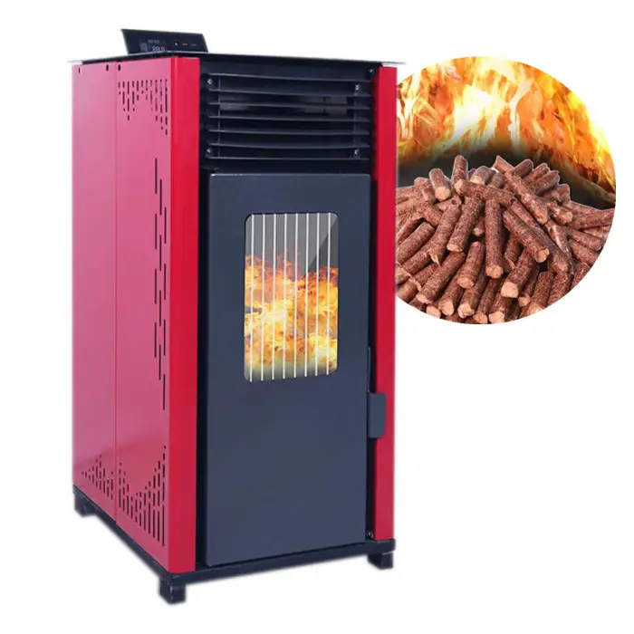 UAE Energy Saving Poderoso 24kw 40kw alimentação interior madeira pellet aquecedor fogões de aquecimento fogão a lenha lareiras fogão da pelota