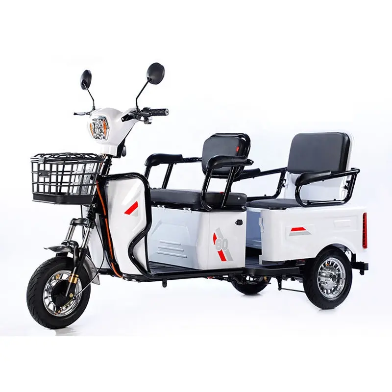Vô Tích Giá Rẻ Điện Hành Khách Trike 48V 60V Ebike Trike Điện 3 Bánh Xe Điện Scooter Ba Bánh E Xe Máy Ba Bánh Cho Người Lớn