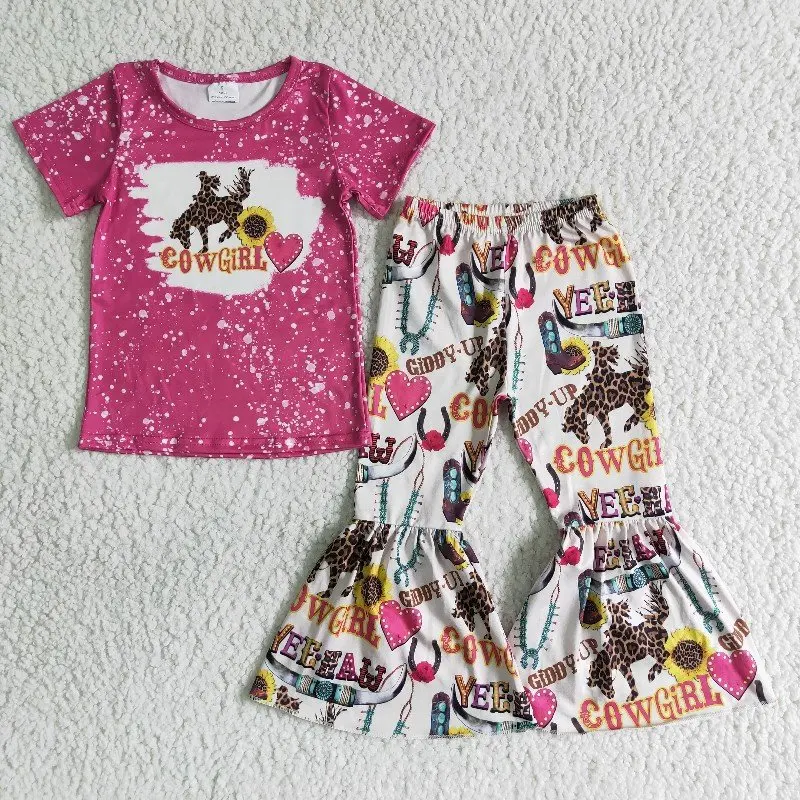 Conjuntos de ropa de boutique para niños, trajes de diseño occidental, venta al por mayor, listo para enviar, sin cantidad mínima