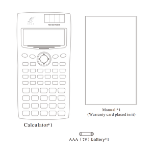 Funzione di esame della calcolatrice scientifica degli studenti forniture per la scuola dell'ufficio batteria fx 991 cancelleria di promozione della calcolatrice scientifica - Product Image 6