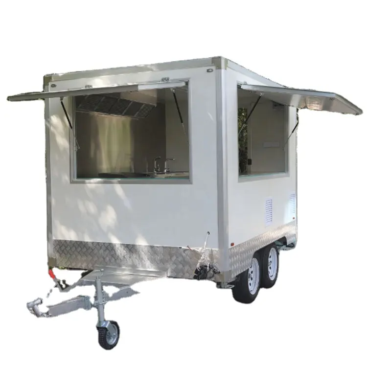 9,5ft Food Truck Gootsteen, Kast, Koelkast Keuken Uitrusting Inbegrepen Trailer Food Kar