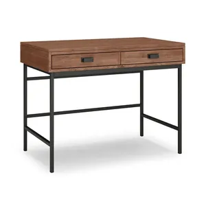 Draftsman çam etkisi asansör masa üstü gizli depolama ile çalışma istasyonu masası ofis veya oturma odası kullanımı için 2 geniş çekmeceler - Product Image 6