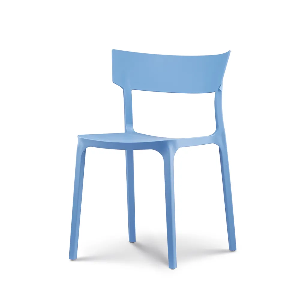 Ristorante sala da pranzo blu moderno prezzo pp sedia di plastica per la vendita