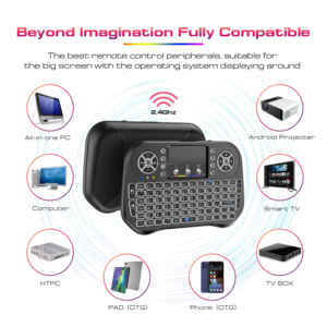 Colourful Mini 2.4G Bàn Phím Không Dây I10 Chuột Không Khí Balcklit Bàn Phím Chuột Với <span class=keywords><strong>Touchpad</strong></span> - Product Image 5