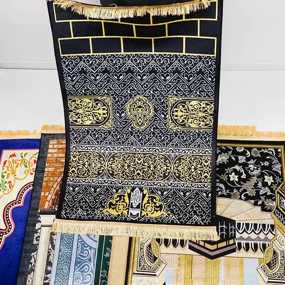 Plegable educativo janamaz alfombra islámica acolchado Sajadah viaje musulmán venta al por Mayor turco personalizado namaz alfombra de oración esteras