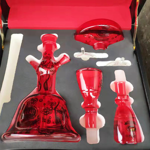 2024 New tùy biến chất lượng cao Glass hookah sang trọng tùy chỉnh xách tay Shisha hookah - Product Image 6