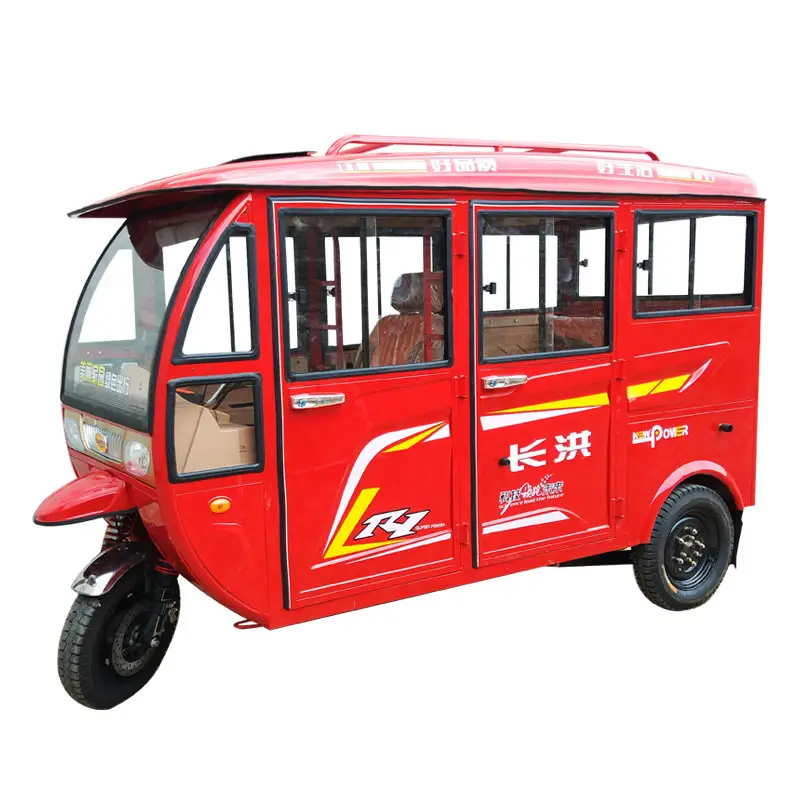 Triciclo totalmente cerrado para pasajeros, motocicleta, motor de gasolina y combustible, para taxi