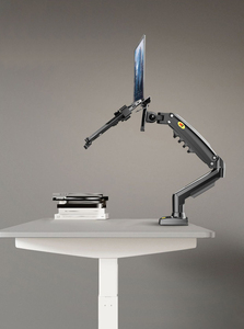 2 in 1 <strong>NB</strong> NEW F80 + FP-2 for 17-30&quot; Monitor + 10&quot;-17&quot; Laptop Desktop Holder Notebook Computer <strong>Mount</strong> Stand Laptop Clamp - Product Image 3
