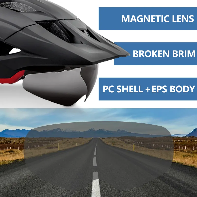 HONORTOURホット販売高品質CE認定大人マウンテンバイクライディングヘルメットバイクライト付きMTBバイクサイクリングヘルメット