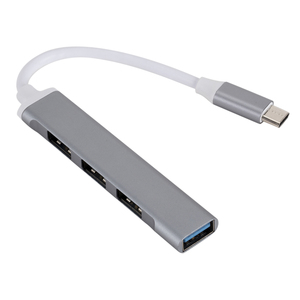 อะแดปเตอร์ฮับชาร์จ3.0 USB 2.0/อะลูมิเนียมอัลลอยด์คุณภาพสูง4พอร์ตชนิด C สำหรับ MacBook Pro ฟังก์ชั่นข้อมูลขายส่งสำหรับแล็ปท็อปพีซี - Product Image 4