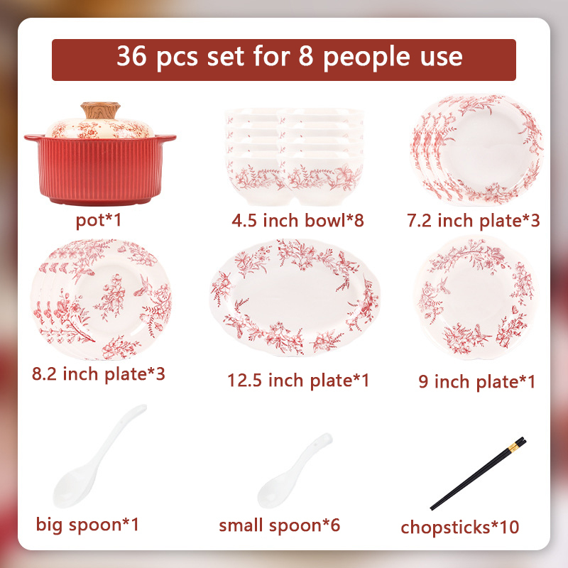 red-36 pcs