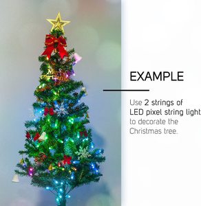 Vendita calda DC5V DC12V 9mm WS2811 RGB Pixel led String IP30 Indoor Christmas Decoration Light Led Round Pixel Module - Product Image 6