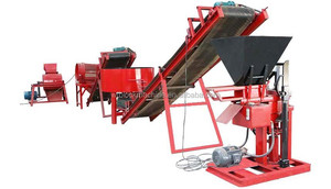 Máquina de fabricación de ladrillos entrelazados de construcción común práctica, máquina de bloques semiautomática - Product Image 4