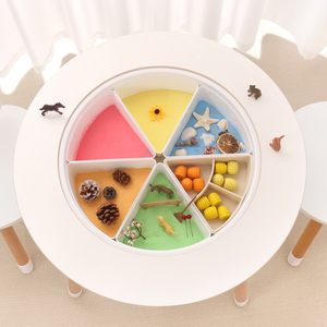 Montessori khay cảm giác với nắp giáo dục sớm đồ chơi cho trẻ mới biết đi unisex cảm giác chơi hộp bin khay 2-4 năm - Product Image 2