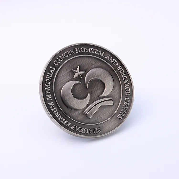 Design 3D Zinc Alloy Challenge Coin Custom Engravable Metal Coins Double Commemorative Souvenir Coin Metal Crafts Parts