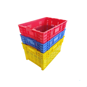 <strong>Stacking</strong> <strong>and</strong> <strong>Nesting</strong> Mesh Plastic <strong>Crate</strong> HDPE Strong Load Bearing Customized High Quality for Farm Supermarket Factory
