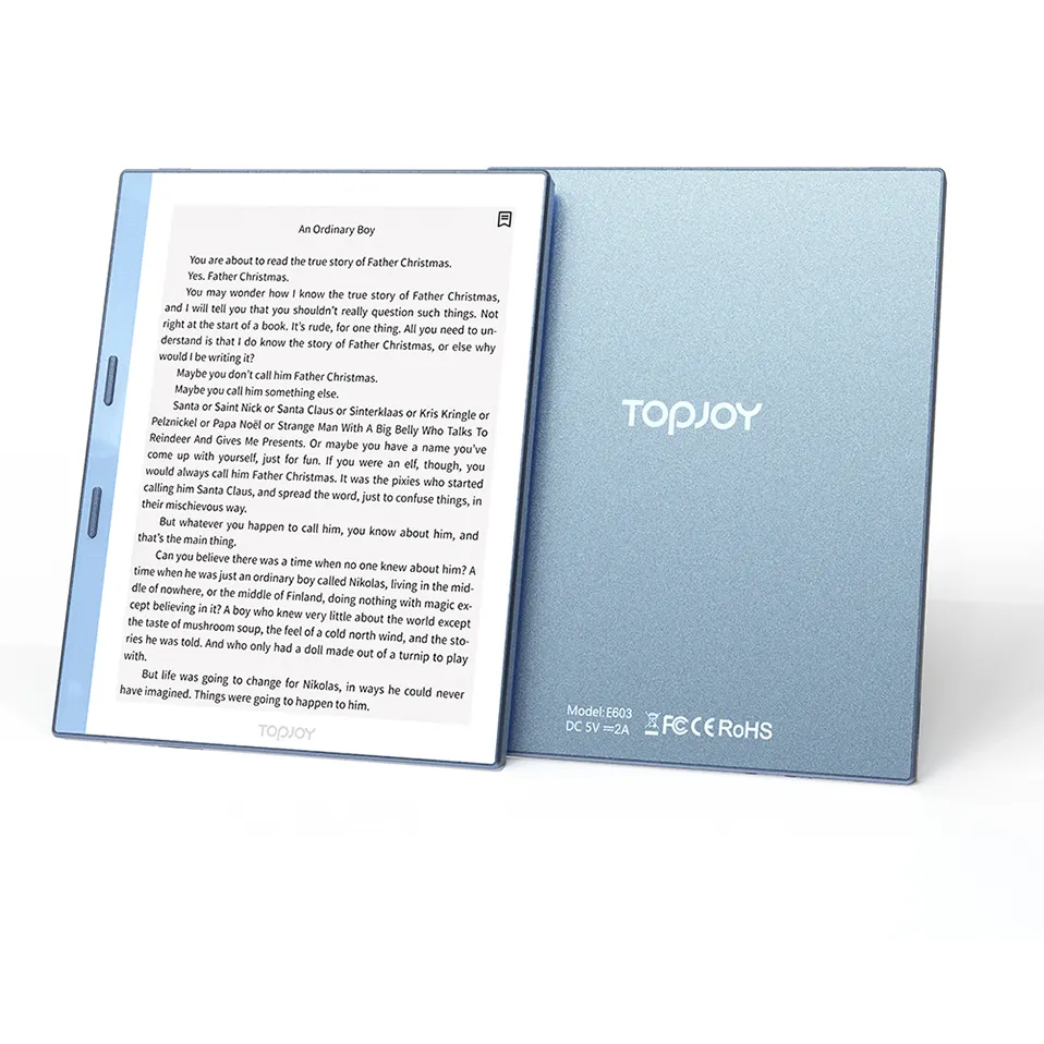 TOPJOY Lecteur de livre Tablette Papier électronique Encre Rockchip Px30 Ebookreader 1GB 32GB Le boîtier en métal Portable ultime