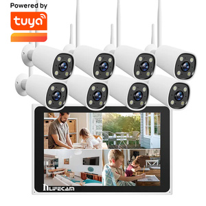 InLifeCam 8CH 3.0MP Tuya Smart APP Touch NVR Monitor Inalámbrico WIFI Cámara IP Sistema DE SEGURIDAD Conjunto de cámara CCTV Conjunto de cámara - Product Image 1