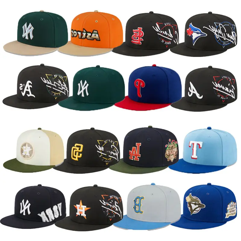 Gorra de béisbol cerrada para hombre de alta calidad Goras New Los Angeles Times logotipo bordado original fit hat Snapback hat Trucker Hat