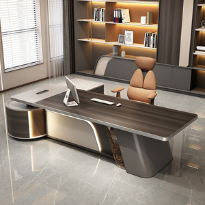 Sang trọng văn phòng hiện đại bảng cao cấp thiết kế điều hành l-hình CEO Ông Chủ bàn cho nhà hoặc thương mại usewholesale - Product Image 2