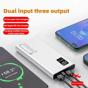 Hot Sale Bidirectional Quick Charge <strong>QC3.0</strong> PD22.5w 3 <strong>Output</strong> Double <strong>Input</strong> Super Fast Charging <strong>Power</strong> <strong>Bank</strong> 10000 Mah - Product Image 5