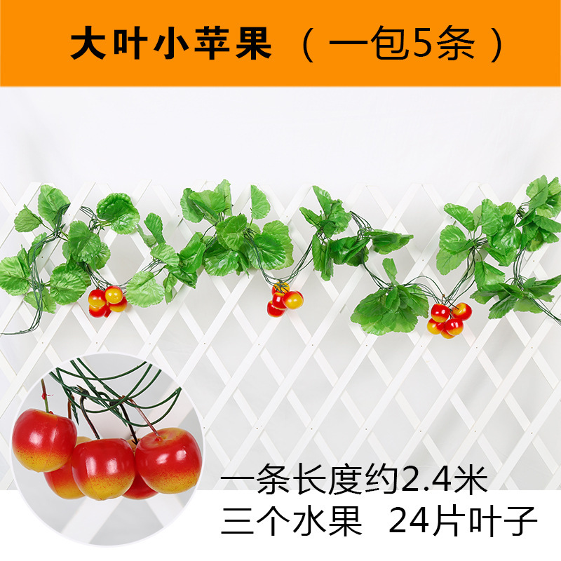 Un paquet de petites pommes à grandes feuilles (5 pièces)