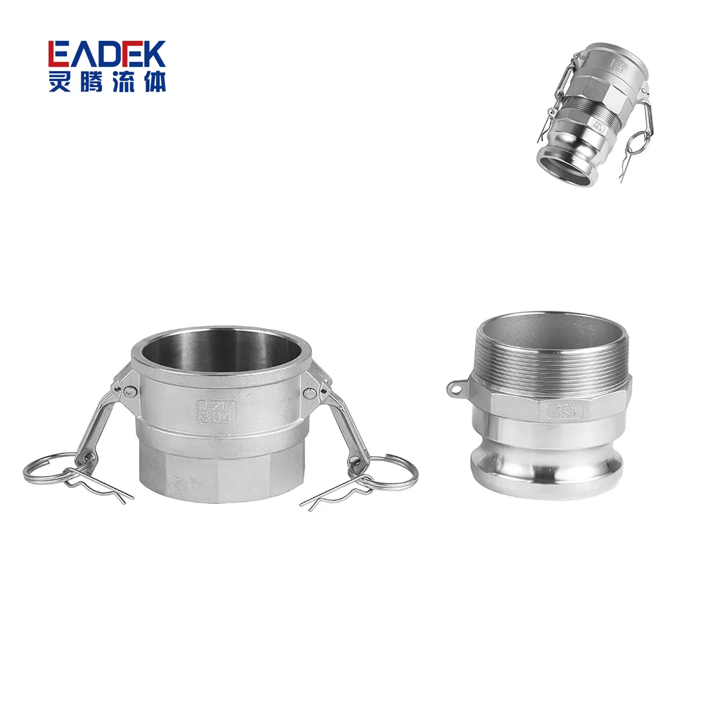 Pipe Fittings Quick Couplings Stainless Steel 304/316 Camlock Camlock Quick Couplings Hose Clamps