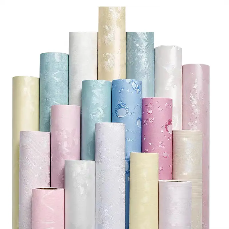 Adesivo chinoiserie de seda líquida, papel de parede 3d de folhas da selva para decoração de casa