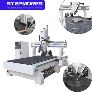 Woodworking <strong>Cnc</strong> Machines for Sale 5 Axis 1325 <strong>Cnc</strong> <strong>Router</strong> Woodworking with Swing Spindle Rotary Table RTCP Function <strong>Controller</strong> - Product Image 1