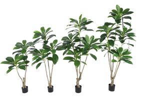 Trang trí nội thất tốt nhất 6 chân gần như tự nhiên Faux nhỏ trong chậu màu xanh lá cây loquat cây nhân tạo Bonsai giả loquat cây - Product Image 6