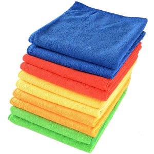 Su emici mikrofiber temizlik bezleri 40x40cm kırmızı sarı mavi mutfak havlusu mikrofiber havlular arabalar için