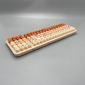 新款C型充电端口无线蓝牙键盘复古圆键定制3D打印键盘 - Product Image 5