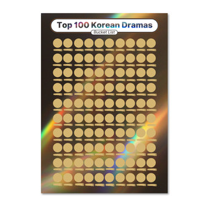 100 K-ドラマスクラッチオフポスターカスタムトップ韓国ドラマ史上最高のバケットリストスクラッチオフポスター - Product Image 1