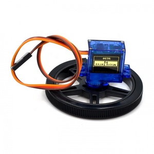 EParthub 5908 silikon lastik robot akıllı araba ile uyumlu 360 derece 9g direksiyon dişli SG90 TT motor
