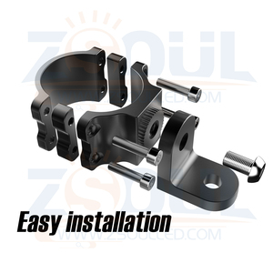 Evrensel ağır hizmet tipi ayarlanabilir 1.75 - 2 inç Roll Bar bayrak dağı kırbaç ışık montaj uyumlu tüm UTV Polaris RZR - Product Image 3