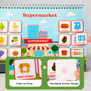 カスタムデザイン印刷サービス子供用マジックコピー追跡本再利用可能ステッカー付き - Product Image 2
